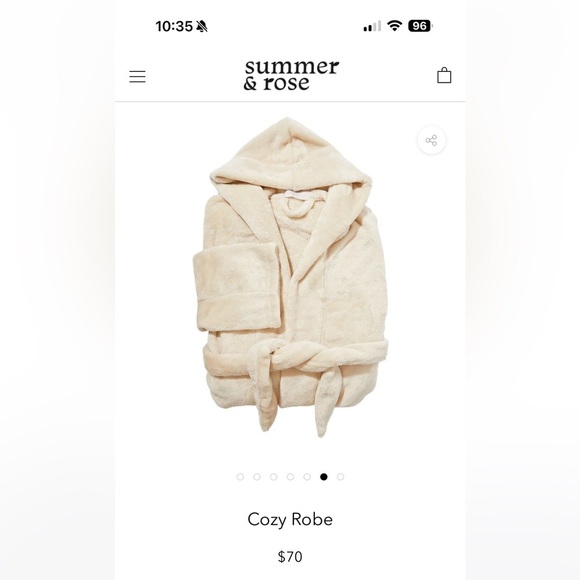 Summer and Rose Beige Cozy Winter Robe - Picture 1 of 5